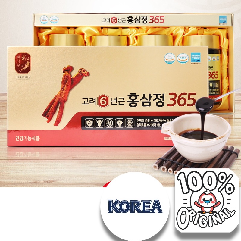 [6年根紅参濃縮液]紅参精 240g x 4ea 韓国免疫力記憶力疲労人参 サポニン·ジンセノサイド