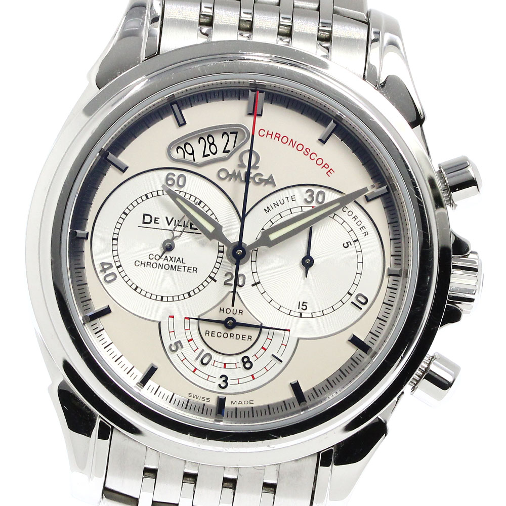 オメガ OMEGA 4550.30 デビル クロノスコープ コーアクシャル 自動巻き メンズ 箱保証書付き_801301【中古】