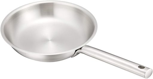 遠藤商事(ENDO SHOJI) TKG フライパン 20CM 外径×深さ(MM)220×40 底径(MM) 150 IH・ガス火対応 熱伝導率の高いアルミを保温性の高いステンレスで挟んだ三層底 すば