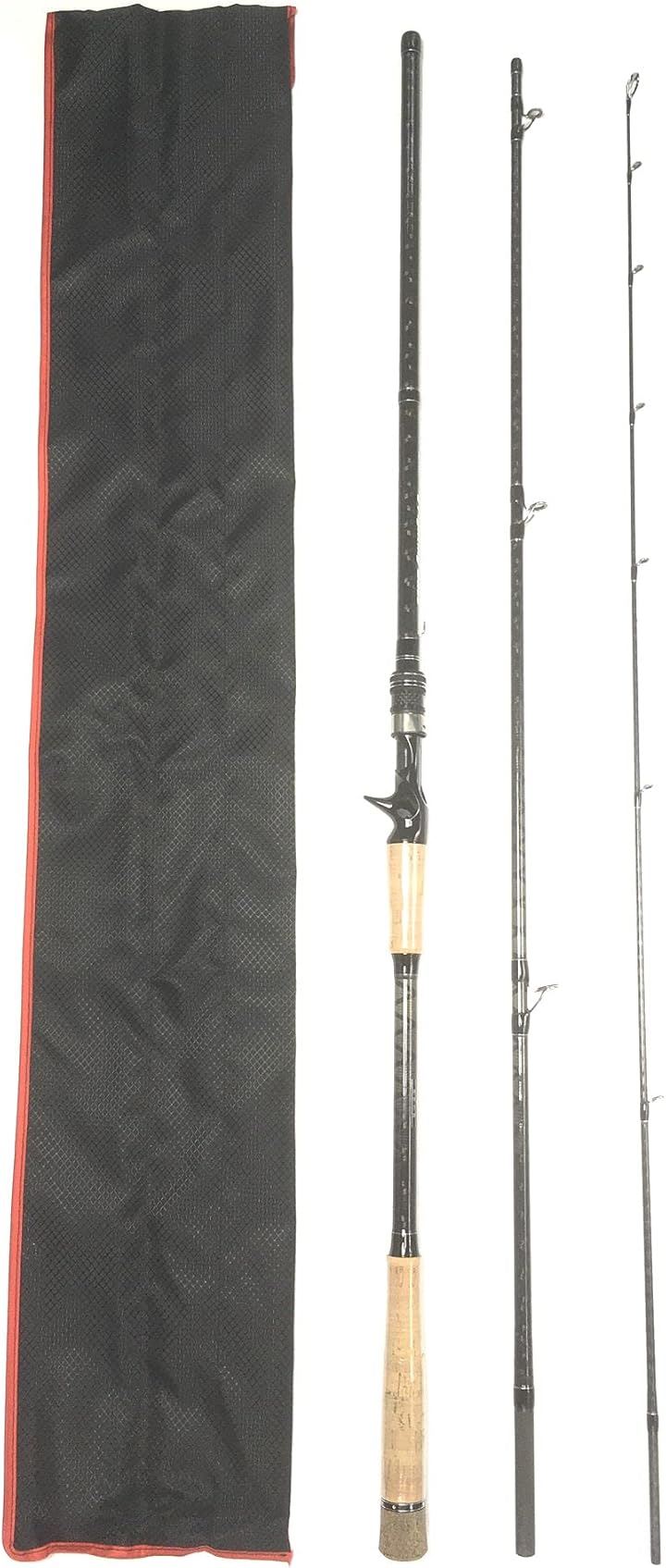 9.6ft 2.9mベイトパックロッド3ピース MH シーバス ルアーロッド ライトショアジギングロッド サーフロッド(ベイトパックロッド3ピースMH, 9.6フィート(2.9m))