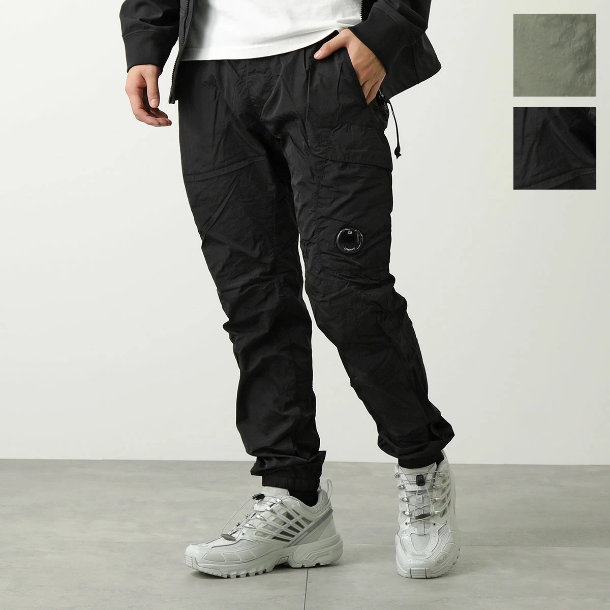 C.P.COMPANY シーピーカンパニー トラックパンツ Chrome-R Regular Track Pants 16CMPA053A 005904G メンズ ナイロン ガーメントダイ カラー2色