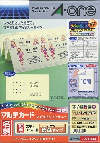 （まとめ買い）マルチカードスタンダードタイプ10面 51034 00046132 [x3]