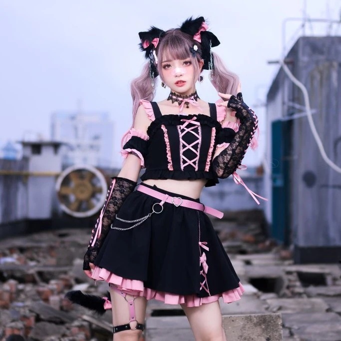 サンタコスプレ キャミソールトップス＋半身サマースーツ原宿風JKセクシー