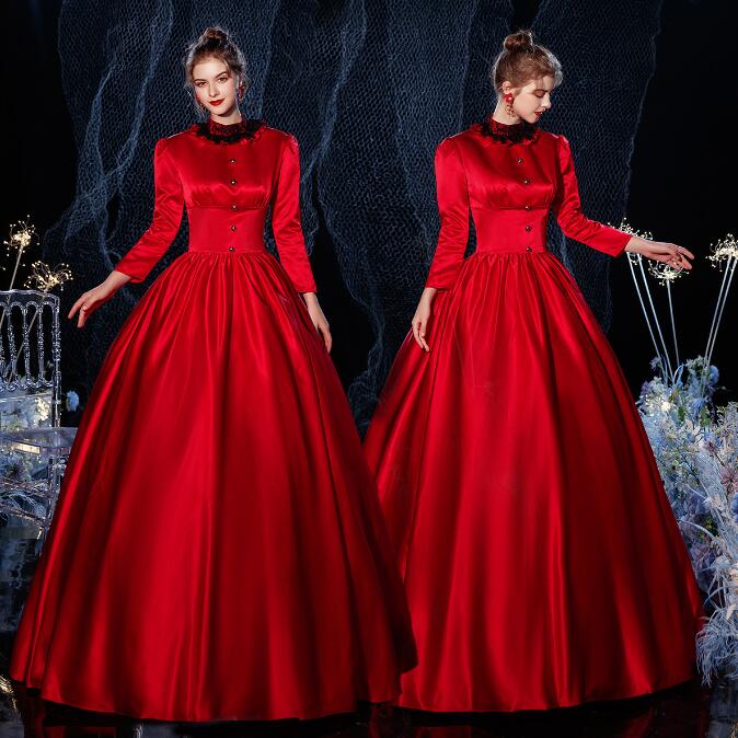 プリンセスドレス 貴婦人 高級感 お嬢様 ステージ衣装 ヨーロッパ風 パーティードレス 中世貴族風 貴族ドレス 宮廷 ロングドレス 可愛い 演劇 新劇演出 現代劇演出 長袖 ハロウィン クリスマス 撮 8,873円