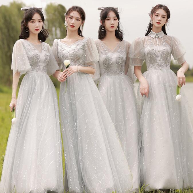 ウェディングドレス イブニングドレス Aライン きれいめ 大人 ピアノ発表会 演奏会 二次会 上品 華やか パーティードレス 結婚式ドレス レディース マキシワンピース お嬢様 フォーマルドレス ミモ