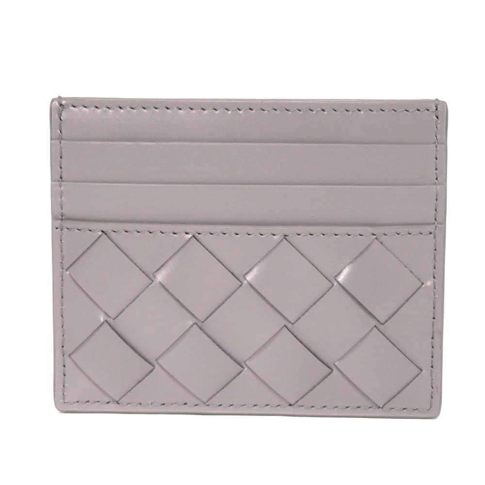 【中古】BOTTEGAVENETA カードケース カーフ パスケース 名刺入れ カードホルダー マキシ イントレチャート 731956