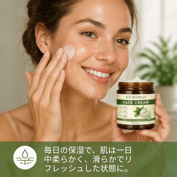 【1個】ボタニカルエッセンスクリーム優しい保湿＆潤い肌を柔らかく肌のバランスを整え皮膚バリアを保護様々な肌タイプに適合デイリースキンケアの必需品