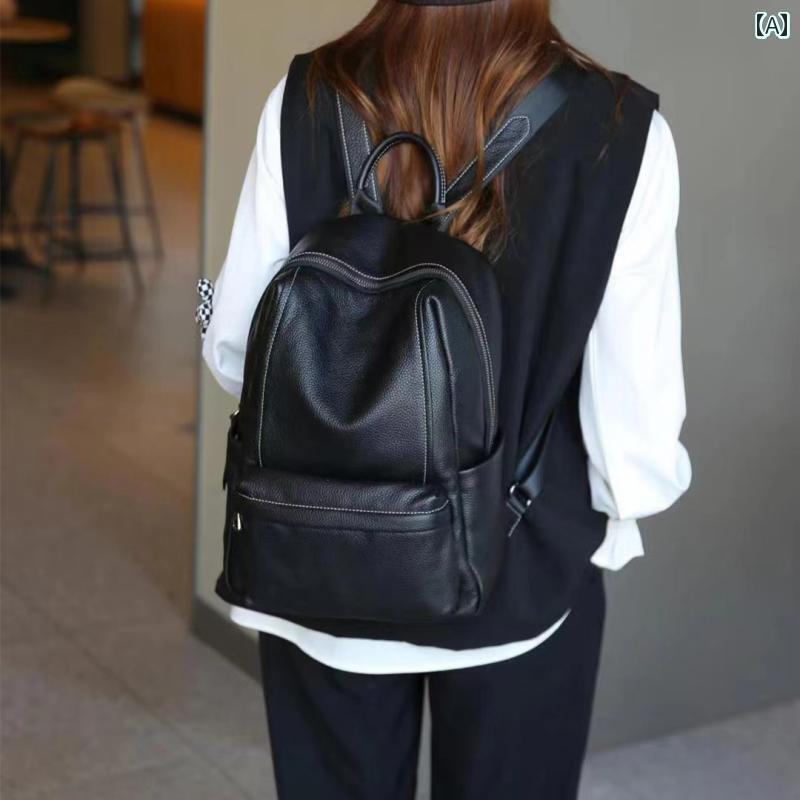 バック パック レディース メンズ リュック 通勤 通学 カジュアルバッグ 最上層 牛革 大容量 レトロ ナチュラル ショルダーバッグ カジュアル