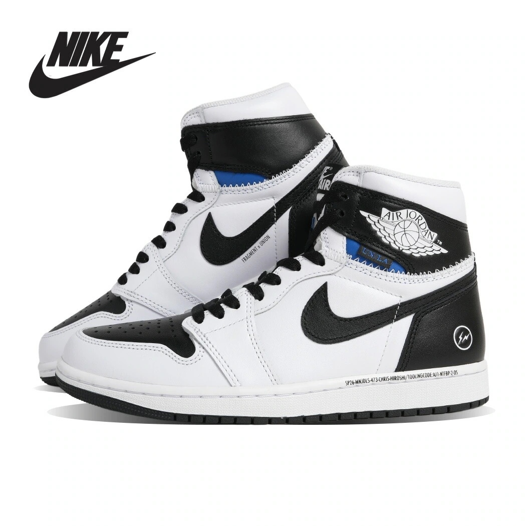 NIKE × fragment design × UNION AIR JORDAN 1 RETRO HIGH OG ナイキ エア ジョーダン スニーカー BLACK WHITE ( トリプル コラボ