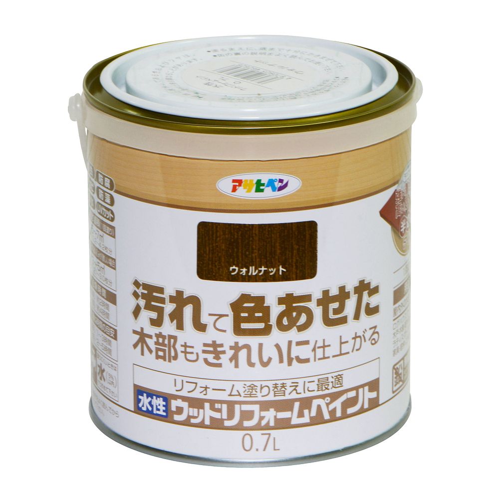 （まとめ買い）木部水性塗料 水性ウッドリフォームペイント 0.7L ウォルナット [x3]