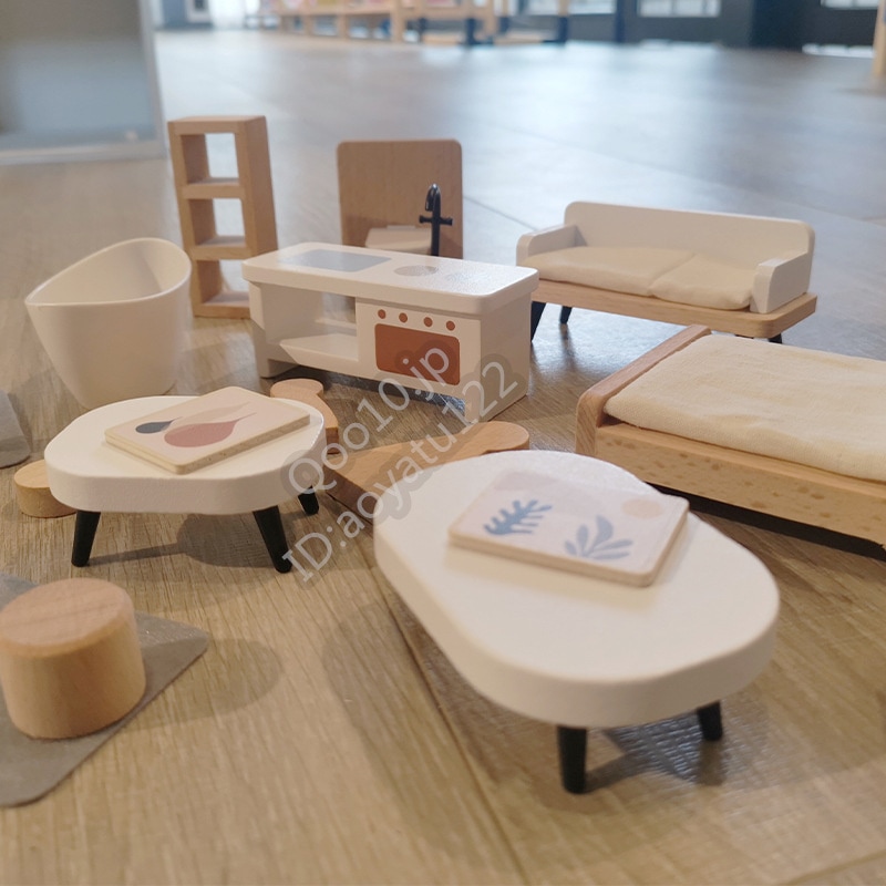 子供用ままごとキッチンおもちゃの家木製調理おもちゃシミュレーションヴィラルーム木製誕生日プレゼント男の子と女の子へ