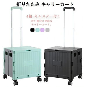 【7月おすすめ】ショッピングカート折りたたみ 買い物カートコンテナキャリーキャリーカート折りたたみキャリーカート 釣り 運動会 台車軽量 台車 コンパクト 蓋付き キャンプ用 家庭用 簡単組立て 簡単