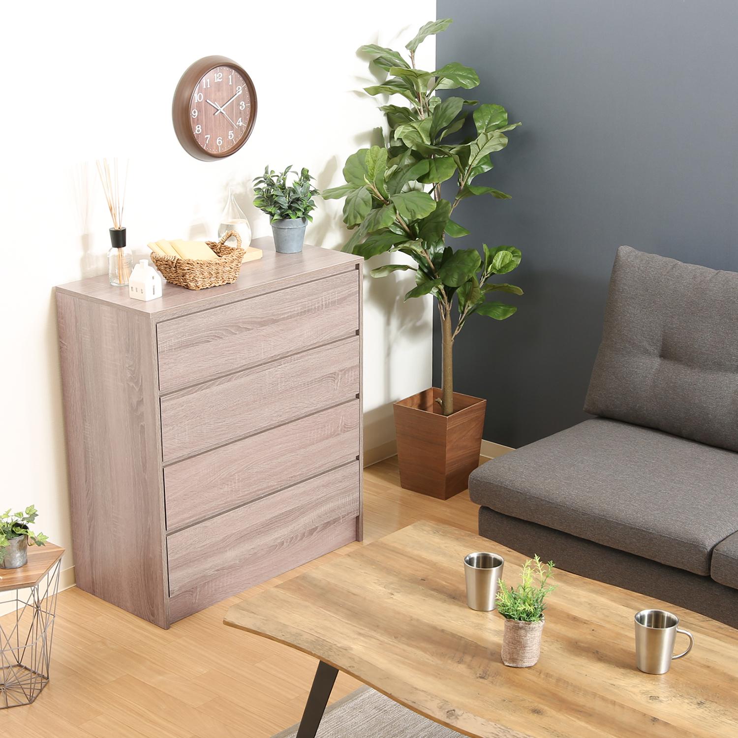 #4段チェスト,# 洋服収納, 工具不要, 組み立て簡単