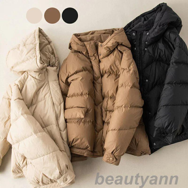 ダウン ダウンジャケット エコダウンフードゾンダウンジャケット 3色 ジャケット レディース カジュアル ダウン 秋 冬 きれい 軽い ホ