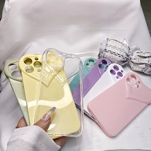 韓国ファッション iphone15ケース 透明 クリア おしゃれ 可愛い ハート形 高級感 iphone 15/14/13/12/11pro/promax [7カラー] 多機種対応