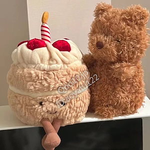 楽しいシミュレーション誕生日ケーキ人形 音楽付き フェイクケーキ 誕生日プレゼント 女性用 イチゴ光る小さなケーキ卸売