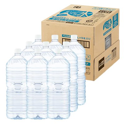他サイト： アイリスオーヤマ(IRIS OHYAMA) 天然水 2L ×9本 ラベルレス 富士山の天然水 バナジウム含有 水 ミネラルウォーター ペットボトル 静岡県産 ケース 2リットル ボトル 2000ml【の商品画像