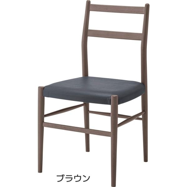 ダイニングチェア おしゃれ 1人 1人用 木製 天然木 無垢 1脚 単品 完成品 チェア 椅子 イス 北欧 ブラウン ナチュラル 新生活 ID012