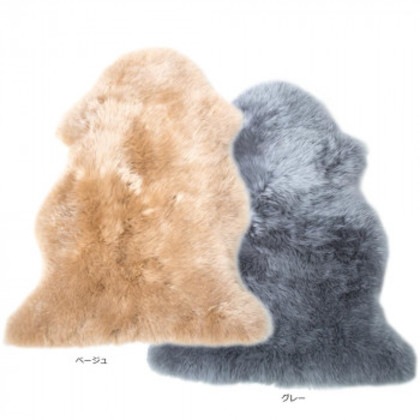 ムートンフリース 長毛タイプ 約58×85cm LWR00558 BE・ベージュ