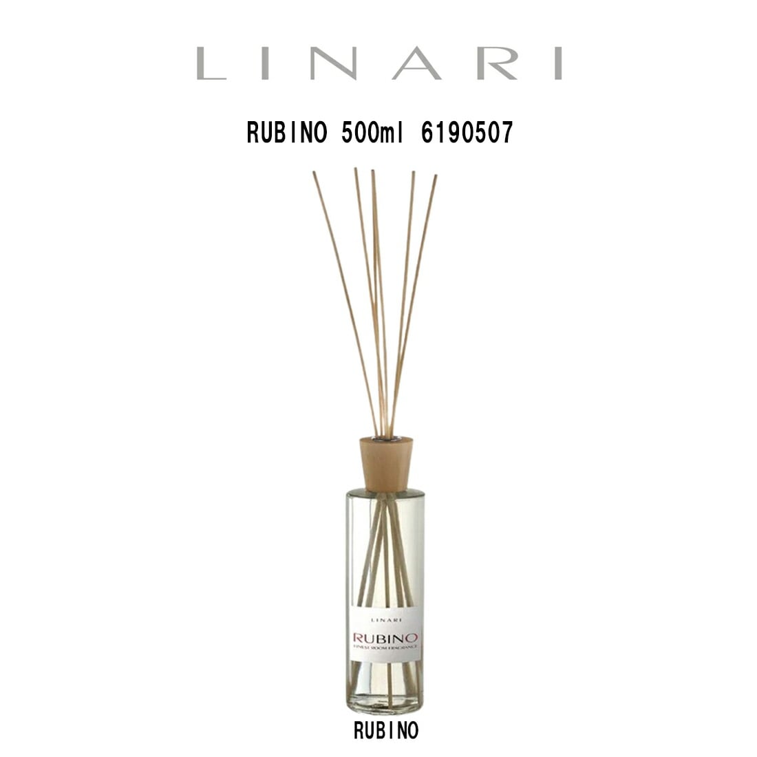 LINARI ルームディフューザー リードディフューザー ルビーノ フレグランス アロマ スティック インテリア ギフト プレゼント RUBINO 500ml 6190507