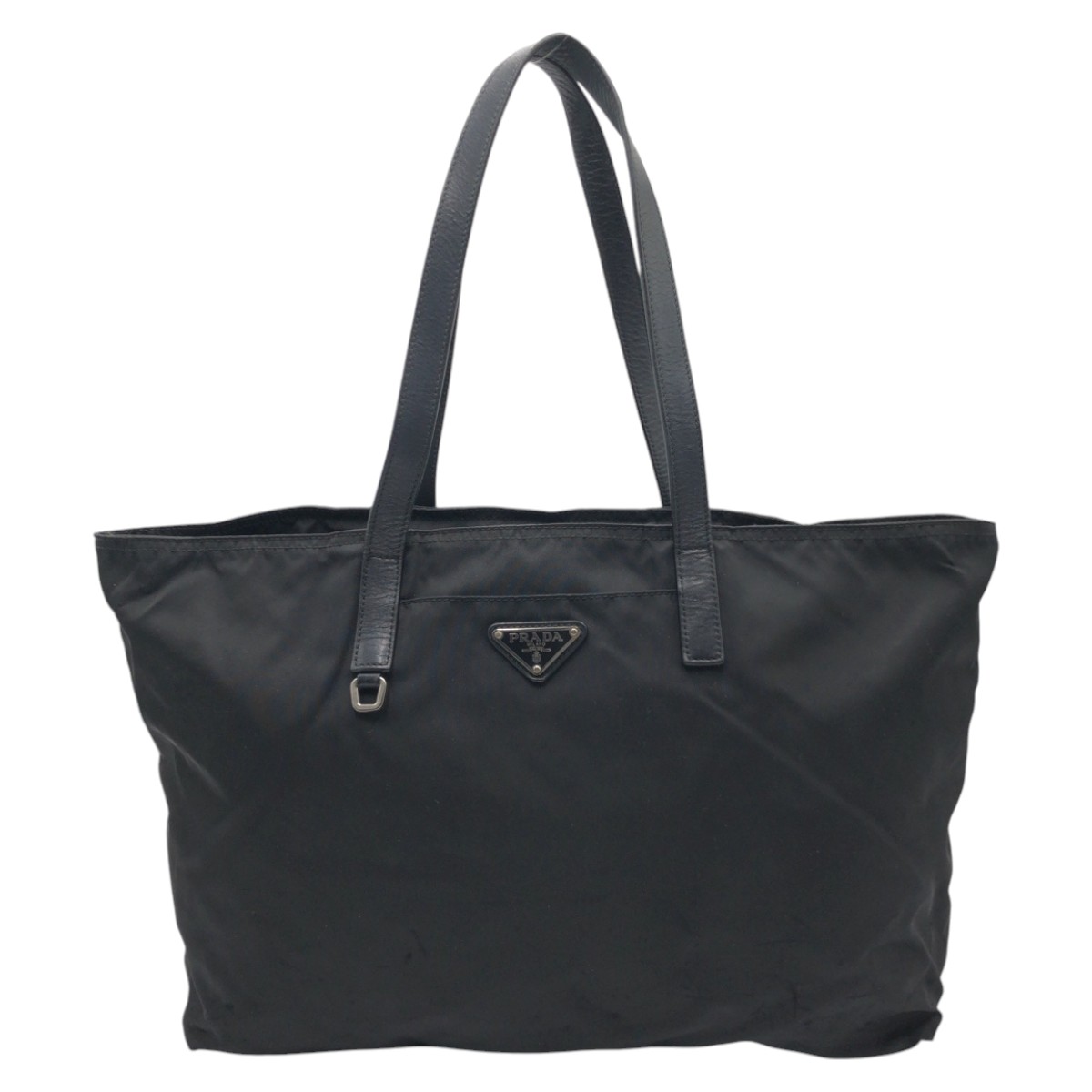 テスート 三角ロゴ ブラック 黒 ナイロン トートバッグ ハンドバッグ レディース 407813