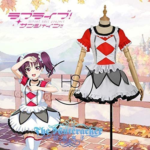 髪飾り＋靴下付きLove Liveラブライブ サンシャイン鹿角理亞 ウィッグ靴追加可コスプレ衣装