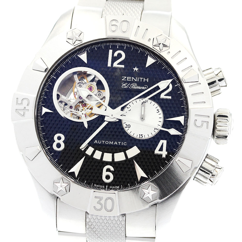 訳あり ゼニス ZENITH 03.0526.4021/21.M526 デファイ クラシック オープン エル・プリメロ クロノグラフ 自動巻き メンズ _845458【中古】 405,600円