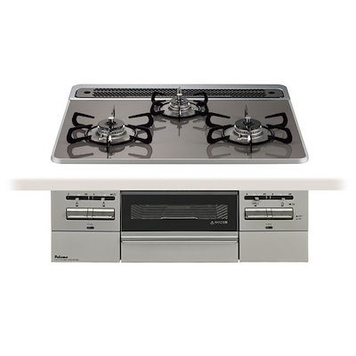 他サイト： PD-743WS-60CD/13A ビルトインコンロ BRilliOα ブリリオアルファ ハイパーガラスコートトップ 60cm 都市ガス 水なし 両面焼の商品画像