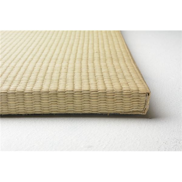 置き畳/リビング用品 約幅82奥行82高さ2.5cm ナチュラル い草100％ 軽量 防滑 空気清浄 キズ防止 フラッタ 倉敷II
