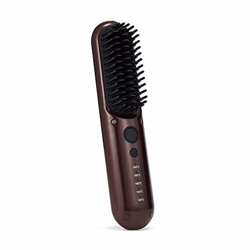 LE MENT (ルメント) コードレス ストレートヒートブラシ ブラシ型ヘアアイロン ストレートアイロン MAX200℃ セラミックコーティング 簡単ストレートヘア