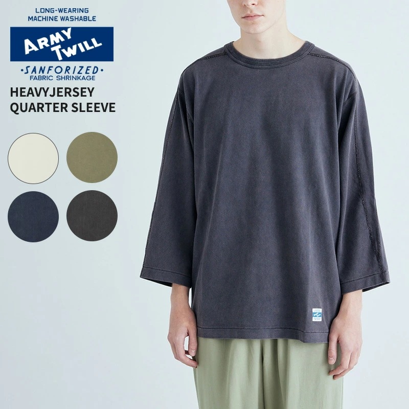 アーミーツイル 七分袖Tシャツ メンズ ヘビージャージー ミリタリー ユニセックス AM-2613009 スウェットTシャツ