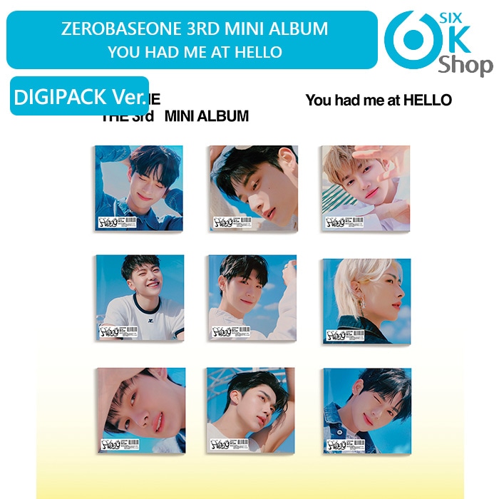 DIGIPACK Ver. ランダム5枚 ZEROBASEONE ミニ3集アルバム You had me at HELLO チャート反映 当店特典 ZB1 3rd mini album ゼベワン