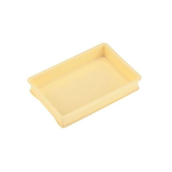 パンコンテナー/食品用コンテナー [本体/蓋セット 小型深] アイボリー 清掃簡単