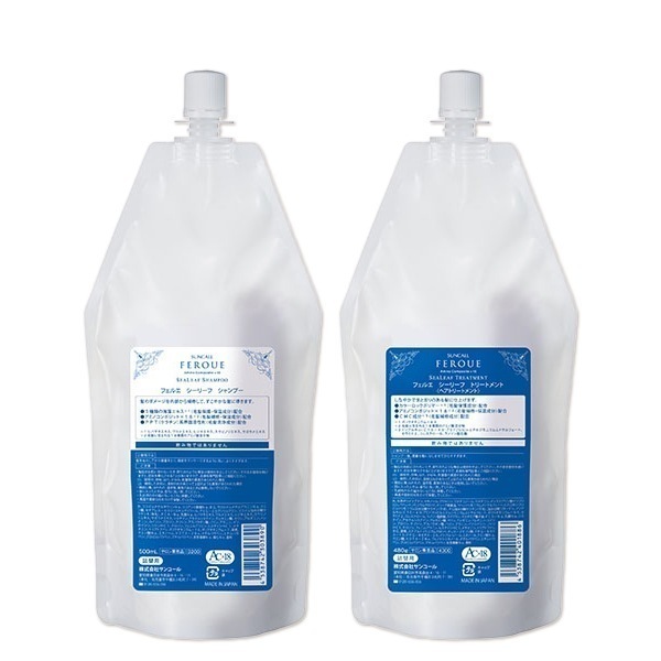 フェルエ シーリーフ シャンプー 500mL ＋ トリートメント 480g 詰め替え 選べるセット