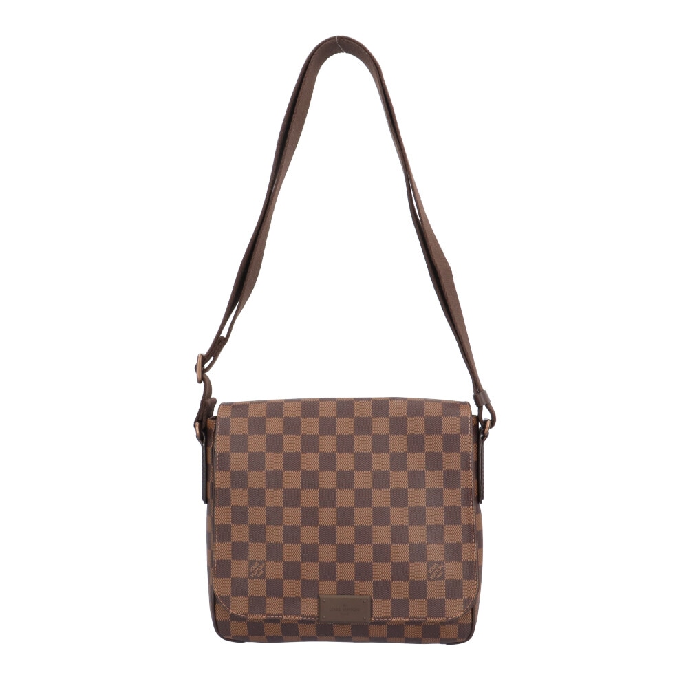 ルイヴィトン ディストリクトPM ダミエ ショルダーバッグ ダミエキャンバス N41213 ブラウン LOUIS VUITTON 中古