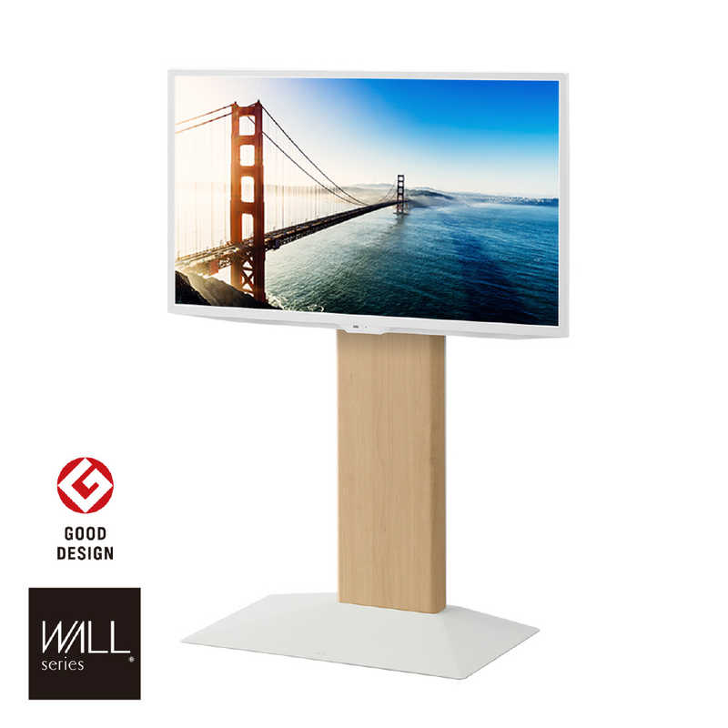 ナカムラ　24～55インチ対応 テレビスタンド WALL V3COMPACT (壁寄せタイプ) ホワイトオーク　WLTVR5232