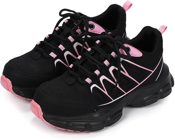 レディース トレッキング シューズ ハイキング 登山 安全靴 キャンプ ウォーキング 防滑 防水 透湿 おしゃれ(ブラック, 23.0 cm)