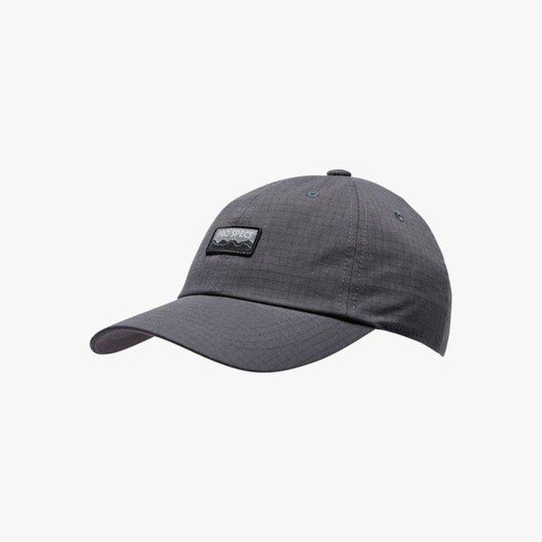 男女チャコールブラック カジュアル リップストップ ワッペン ボールキャップ / キャンピングムード キャップ PW5CP24Z123_IC
