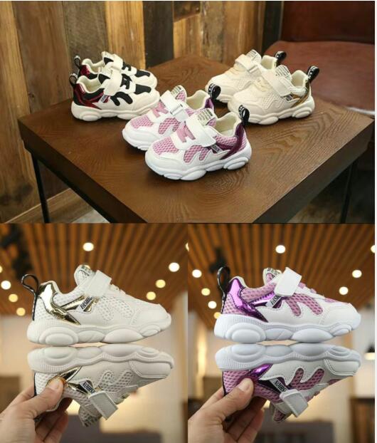 【超お得1つ買うと10個もらえる】急速出荷子供靴ベビーキッズ靴韓国風スニーカーガールズボーイズヒップホップ厚底マジックテープ運動