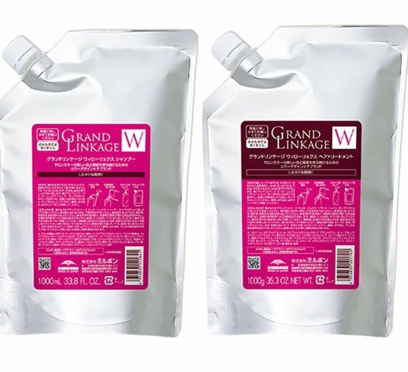 グランドリンケージ ウィローリュクス 1000サイズセット (シャンプー 1000mL + トリートメント 1000g)【全商品最安値に挑戦】