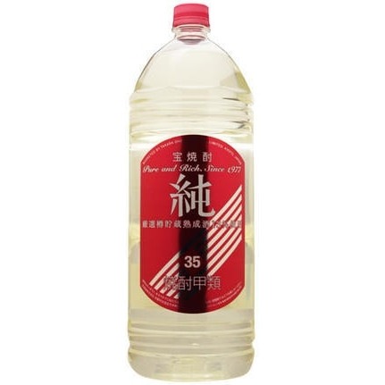 【送料無料】宝焼酎タカラ宝 純 35度 ペット 4000ml 4L4本/1ケース【北海道沖縄県東北四国九州地方は必ず送料が掛かります】 12,606円