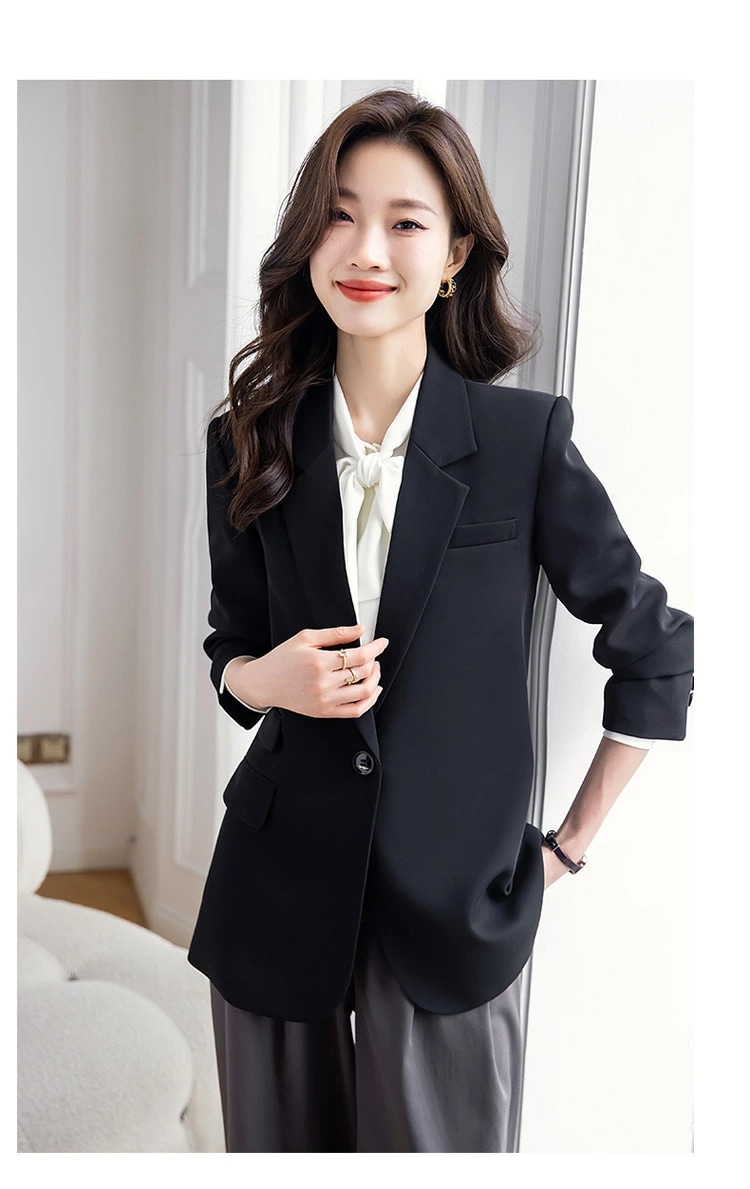 休西装 外套 女 新作 秋季 韓国デザイン ホワイト 大人ファッション ビジネスカジュアル 5,187円