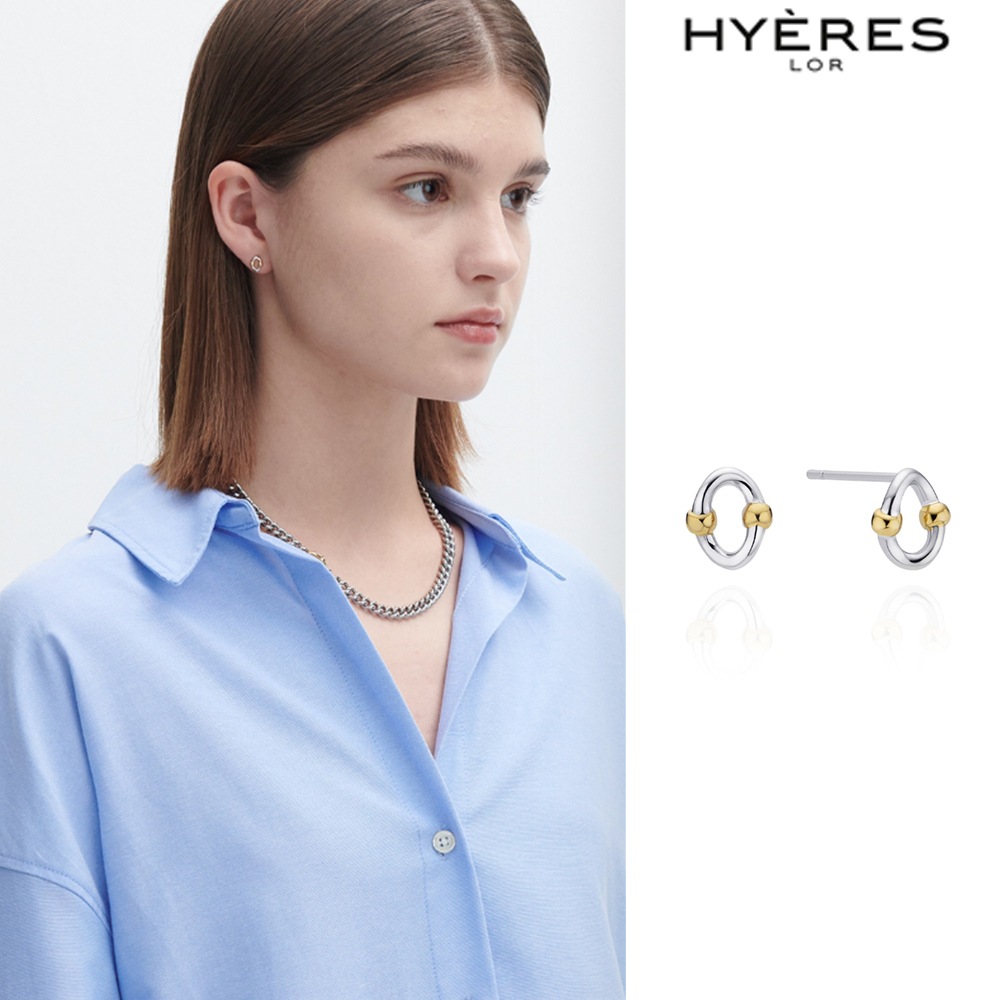 [HYERES LOR] HERITER SV Combi One Touch ピアス★2WAY★ HYERES LOR(イエールロール) ピアス(レディース) - 海外通販のBUYMA