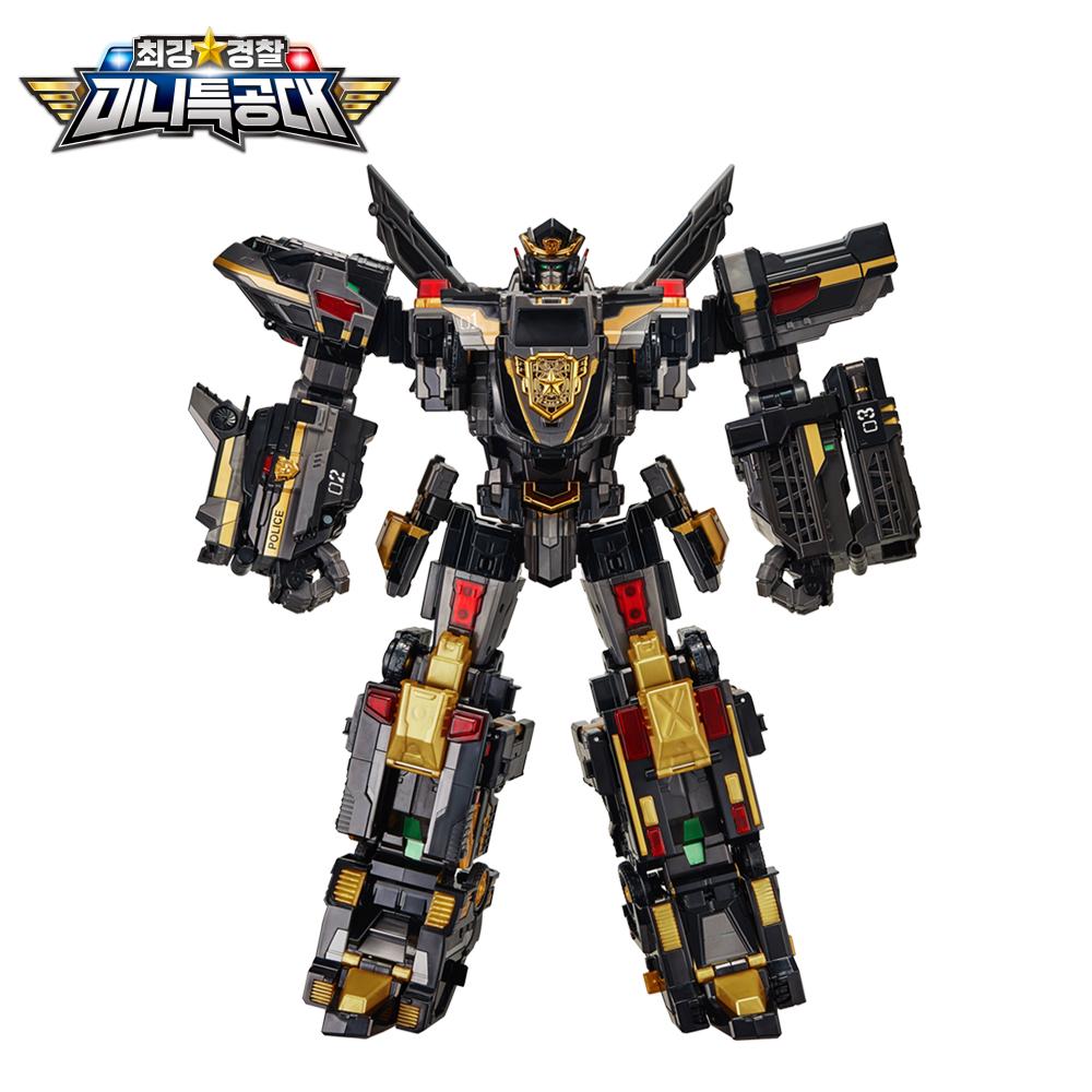 [正規品]ミニ特攻隊 ジャスティス タイタン 5段 合体 ブラック エディション