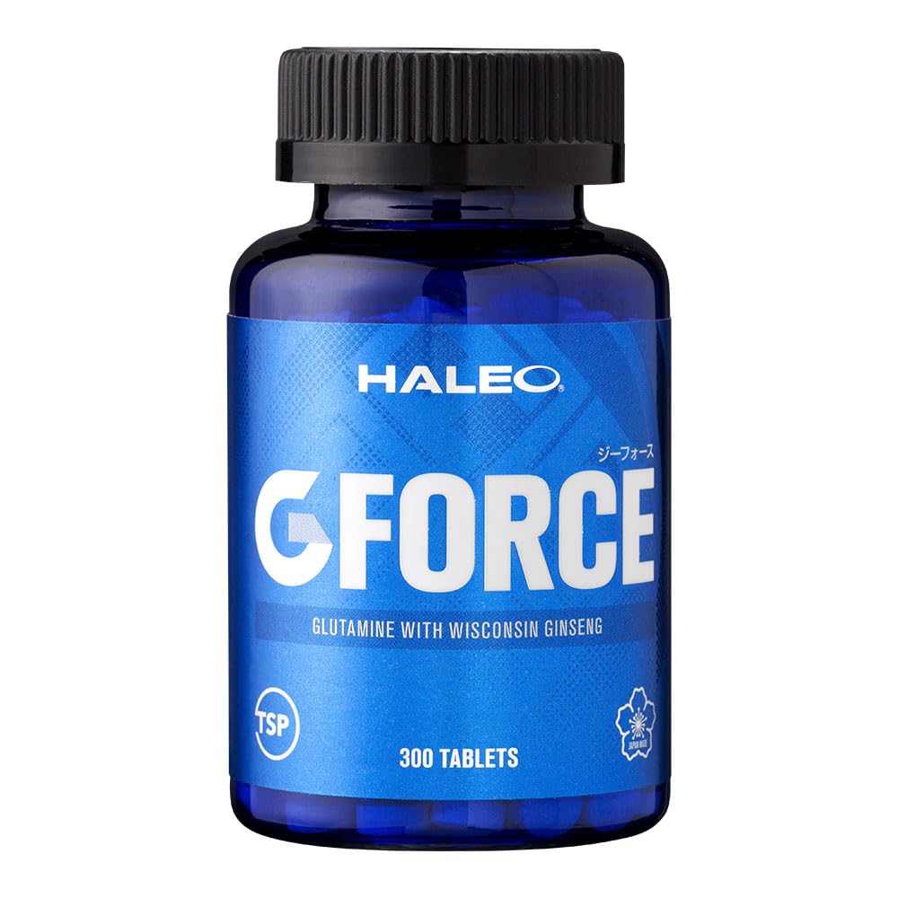 HALEO グルタミン G-FORCE(ジーフォース) アメリカ人参発酵エキス配合 コンディショニングケア 300タブレット 30食分