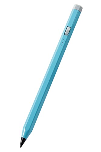 エレコム(ELECOM) タッチペン iPad専用 鉛筆型 六角軸 パームリジェクション対応 磁気吸着 傾き検知対応 USB-C充電 ペアリング不要 【大人も子供も持ちやすい鉛筆形状】 ブルー P-T