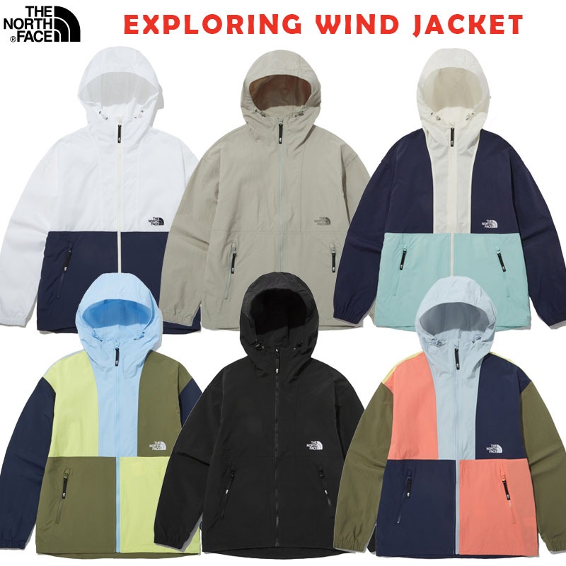韓国正規品保証 関税負担なし NJ3BP10A EXPLORING WIND JACKETデイリー 基本 着装 男子 女子 人気 韓国 ファッション 男女共用 アウトドア