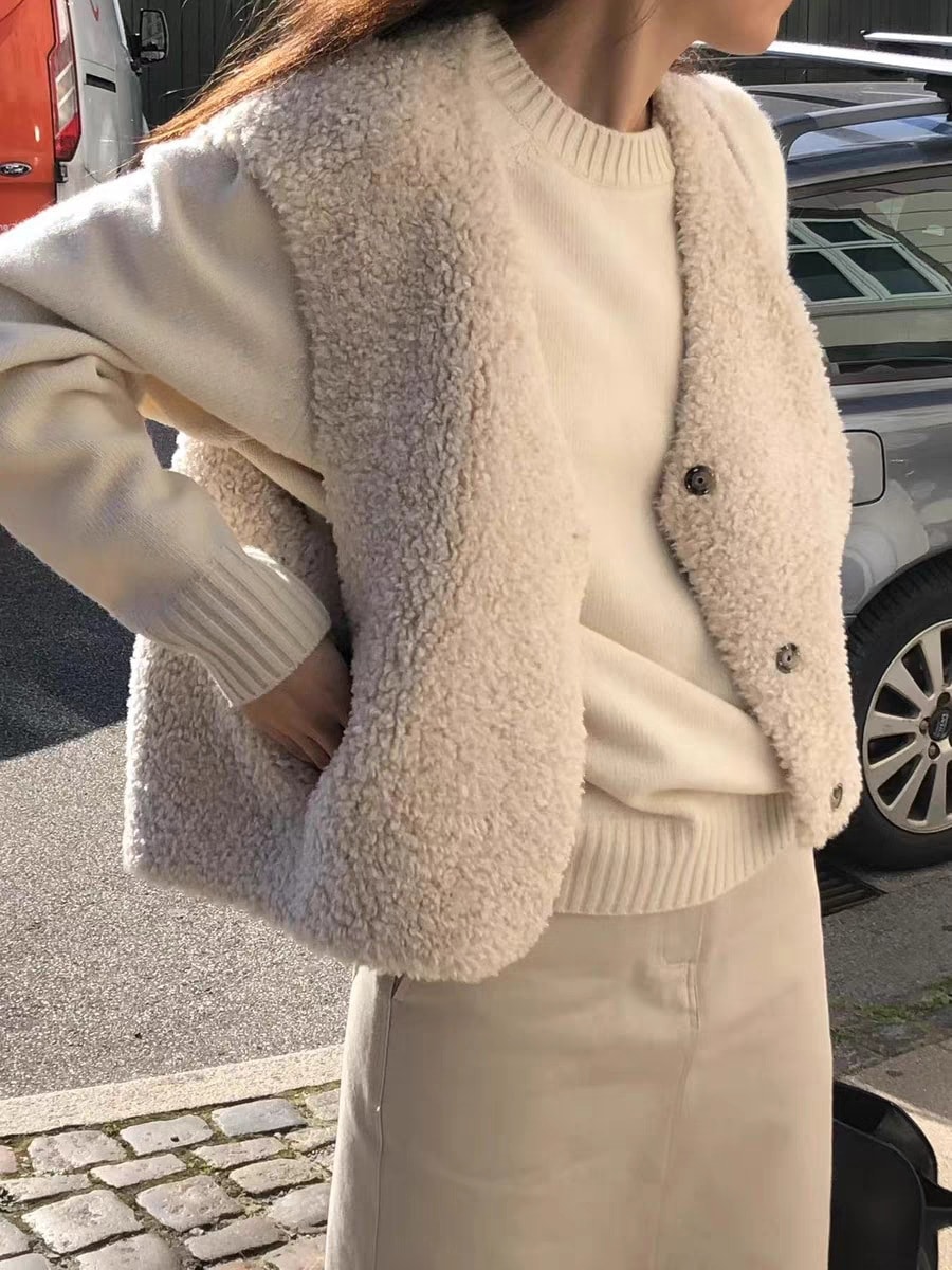 2025 防寒 ベスト レディースファッション ミンクベストチョッキー エコファーベスト インナー スリミング ウォーム ベスト ダウンジャケット ノースリーブ アウター 韓国