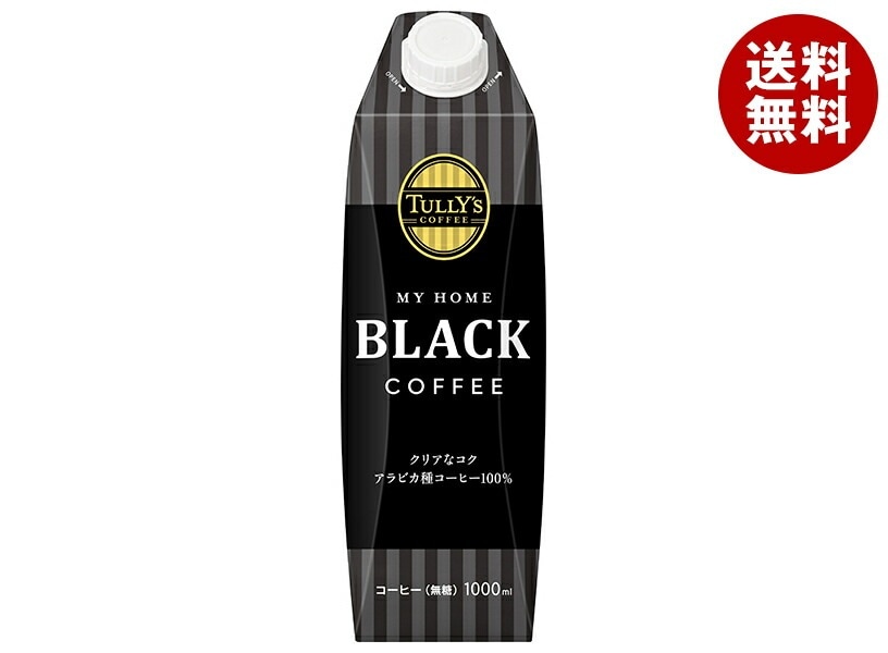 伊藤園 タリーズコーヒー ブラック 1L紙パック×6本入×(2ケース)