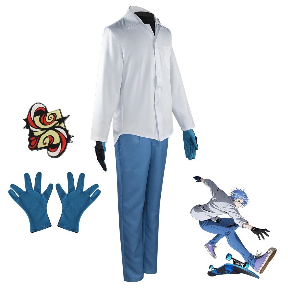 【SNS話題沸騰】Sk8無限スケートボードコスプレ制服馳河ランガアニメ衣装二次元cos服舞台ショー